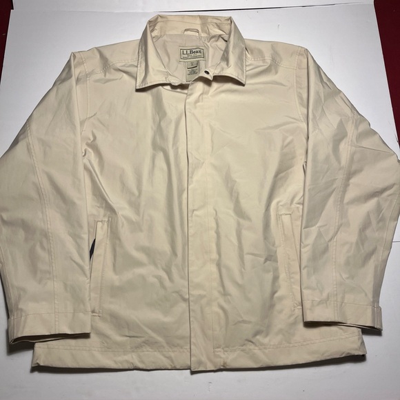 L.L. Bean Other - LL Bean Tan Gor-tex Nylon Men's XL Rain Coat Windbreaker